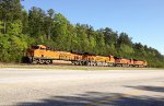 BNSF 6563 leads a quartet of units